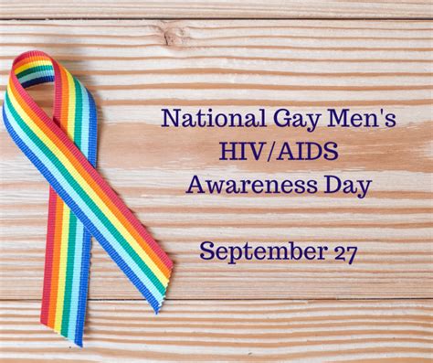 National Gay Mens Hivaids Awareness Day September 27th Medirarx