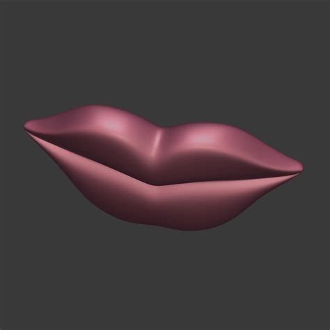 Lips Mesh 3d Model Turbosquid 1292203