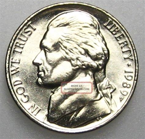 1989 P Uncirculated Jefferson Nickel B01