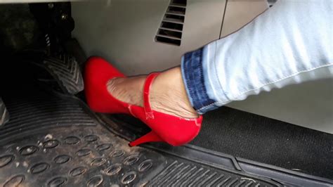 Pedal Pumping 26 High Heels Revving Red Pump Youtube