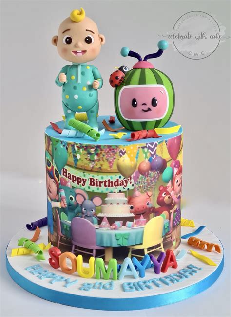 Teecustomdesign 5 out of 5 stars (1,904) Celebrate with Cake!: Cocomelon themed single tier Cake