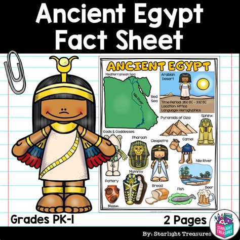 Ancient Egypt Fact Sheet Starlight Treasures Llc