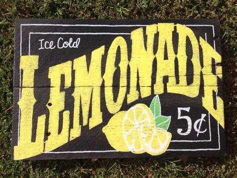 ice cold lemonade sign by fancifulshenanigans on etsy
