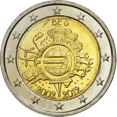 460969 Belgique 2 Euro €uro 2002 2012 2012 Spl Bi Metallic Spl