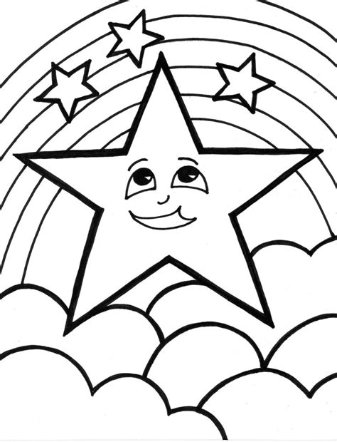 You can now print this beautiful shooting star coloring page or color online for free. easy drawing for 5 year old - Clip Art Library