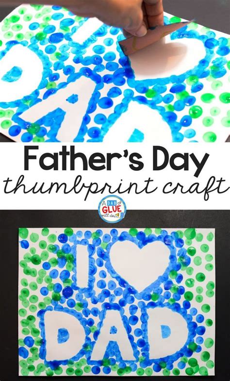 We've rounded up some of the cutest, easiest, and most source: I Love Dad Thumbprint Craft for Father's Day | Kids ...