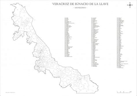 Mapa Del Estado De Veracruz Con Municipios Mapas Para Descargar E Imprimir Im Genes Totales