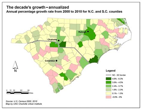 Carolinas Growth Update Urban Changes Rural Losses Unc Charlotte