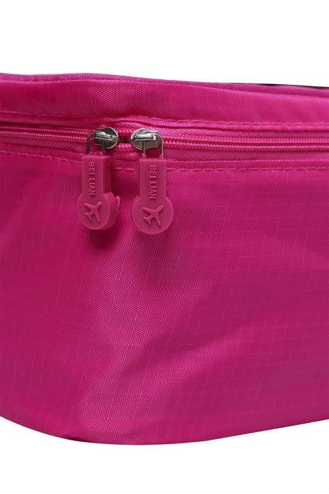 Hot Pink Zipper Multifunctional Wash Bag Shein