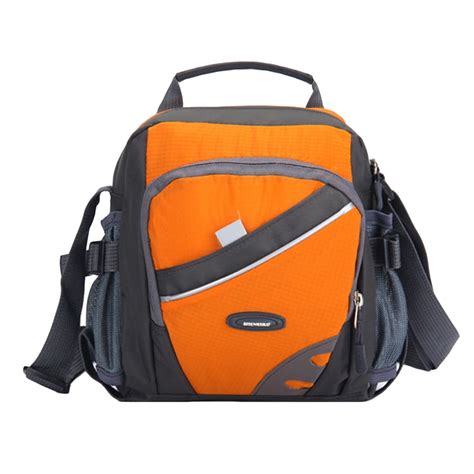 New Unisex Nylon Crossbody Bag Waterproof Contrast Color Zipper Multi Pockets Casual Sport
