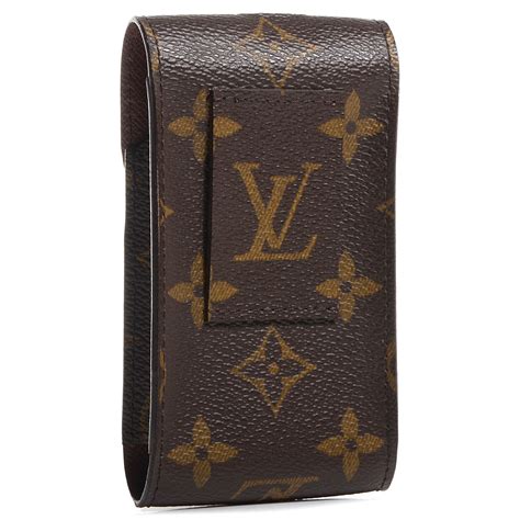 Shopping for luxury cell phone cases accessories, airpods cases, apple watch bands. LOUIS VUITTON Monogram Cell Phone Case 79680