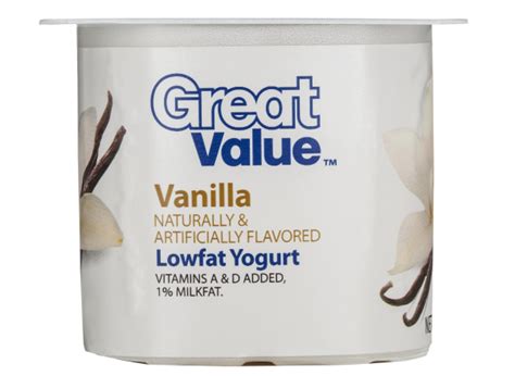 Great Value Walmart Original Vanilla Lowfat Yogurt Yogurt Review