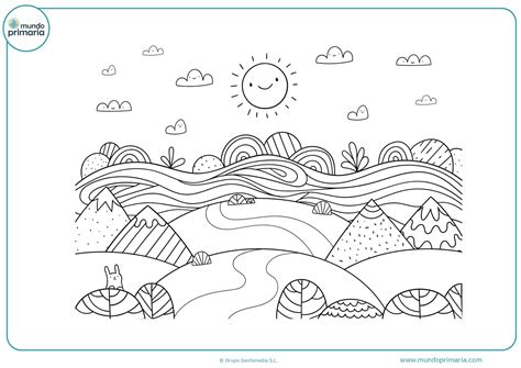 Paisajes Naturales Dibujos De Paisajes Para Colorear E Imprimir Para Ninos Dibujos Para