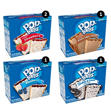 Pop Tarts Frosted Variety Pack 60 Toaster Pastries 24 Frosted