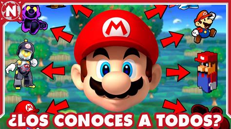 Todos Los Mario Oficiales Que Existen Youtube