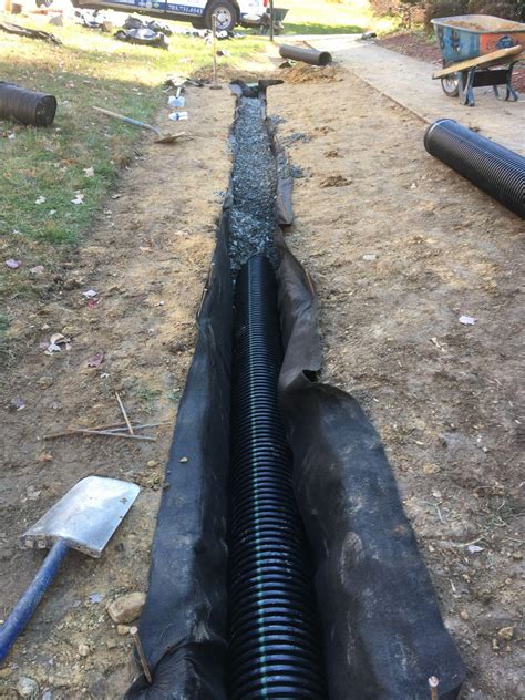 French Drain System Northern Va French Drain Installation Northern Va