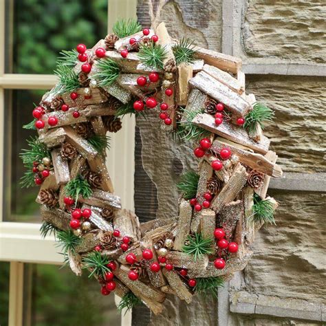 Large Sparkling Forest Berries Christmas Wreath By Dibor