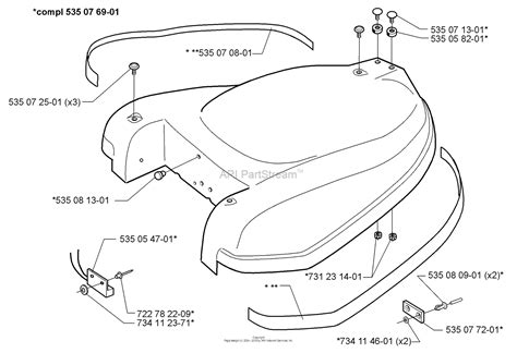 Husqvarna Auto Mower 1999 02 Parts Diagram For Hood Assembly
