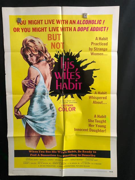 original 1970 his wife s habit one sheet movie poster etsy