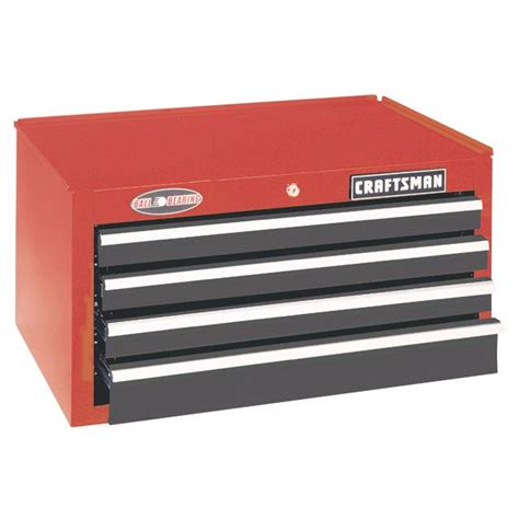 Craftsman 26 Wide 4 Drawer Ball Bearing Griplatch Middle Chest Red
