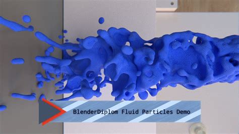 Blender Fluid Particles Demo Part 1 Youtube