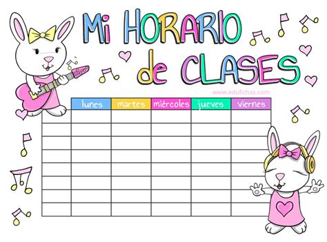 Formato De Horario De Clases En Word Para Descargar Variaciones Clase