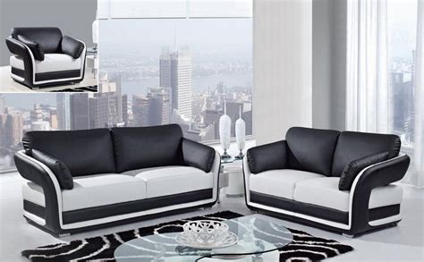 Designer carpet with contour cut and a wave pattern in black grey and white. 20 Best Black and White Sofas and Loveseats | Sofa Ideas