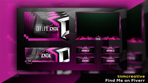 Get The Job, Fiverr, Twitch, Streamers, Design Projects, Overlays, Logo