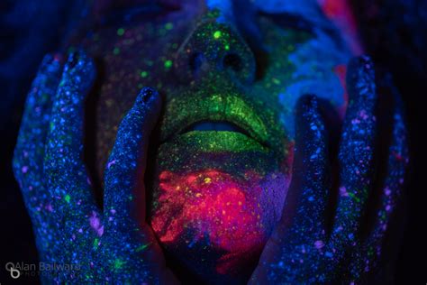 Don't use derogatory or offensive language. Black Light and UV Paint Body Painting Photoshoot ...