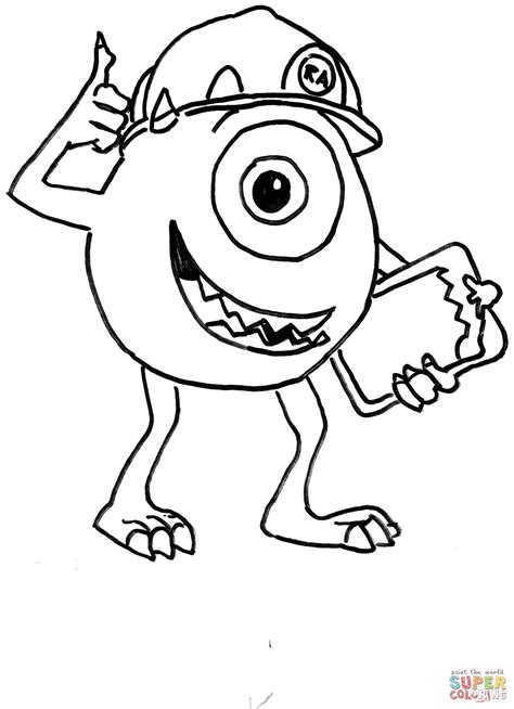 For older children, you can download or print vegetables coloring pages, drawn in more detail. Monster inc coloring pages to download and print for free