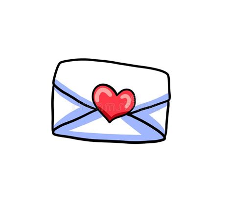 A Very Lovely Cartoon Love Letter Stock Illustration Illustration Of