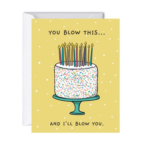 Funny Birthday Card Boyfriend Naughty Birthday For Him I Hid Your Cake