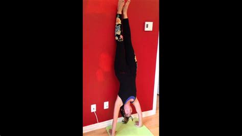 Handstand Against Wall Youtube