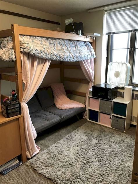 22 College Dorm Room Ideas For Lofted Beds Cassidy Lucille Classy