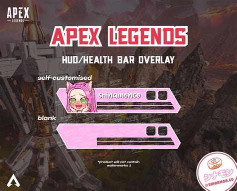 Apex Legends Custom Hud Health Bar Overlay For Streaming Etsy Hong Kong