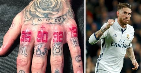 Sergio Ramos Shows Off The Newly Inked Symbolic Number Tattoos On His