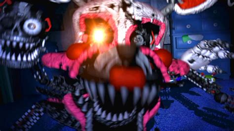 Five Nights At Freddys 4 Nightmare Mangle Jumpscare Youtube