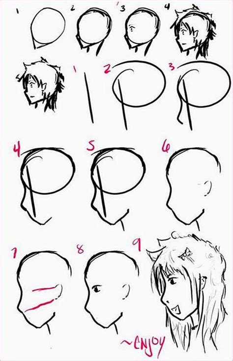 How To Draw Face Step By Step Anime