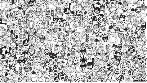 Black And White Doodle Wallpapers Top Free Black And