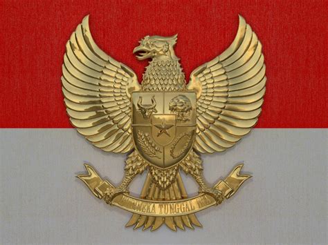 Untuk mengetahui apakah pancasila sudah ideal untuk kita gunakan, kita melihatnya dari tiga dimensi yang dimiliki oleh ideologi. Garuda Pancasila Logo 3D Rendering | RenderHub Gallery