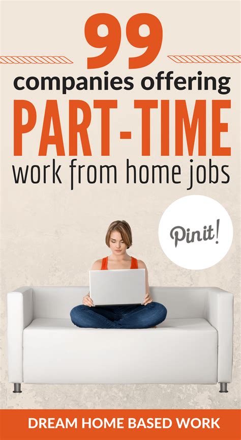 99 Companies Offering Part Time Work At Home Jobs