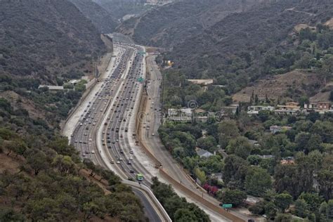 Los Angeles Congested Highway Stock Photo Image Of Carpool