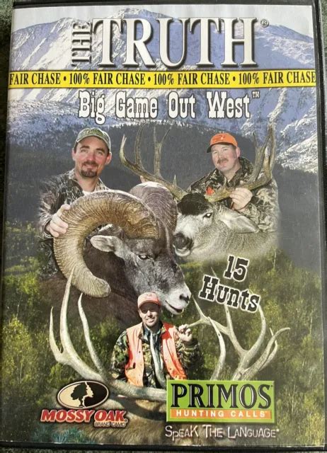 The Truth Big Game Out West Dvd 15 Fair Chase Hunts For Big Game 999