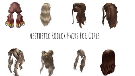 Cute Roblox Hair For Girls ♥ This Video Shows Some Codes For Hairs