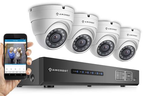 Amcrest 720p Hdcvi 4ch 1tb Dvr Security Camera System W 4 X 1mp Dome