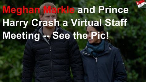 Meghan And Prince Harry Crash A Virtual Meeting Youtube