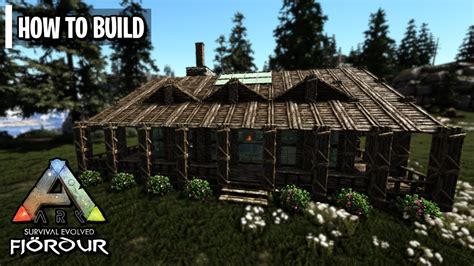 How to build a house. Ark: Medium Log Cabin - How To Build - YouTube