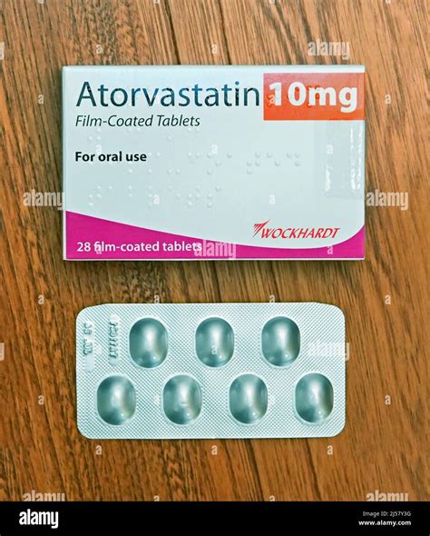 Pack Of Atorvastatin 10mg Film Coated Tablets For Oral Use 28 Film Coated Tablets Wockhardt