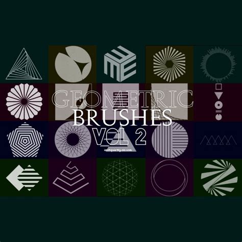 20 Free Geometric Photoshop Brushes Photoshop Brushes