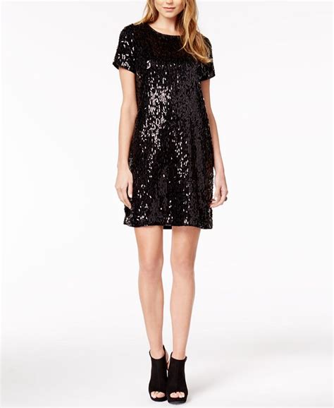 Bar Iii Sequined Shift Dress Created For Macys Macys